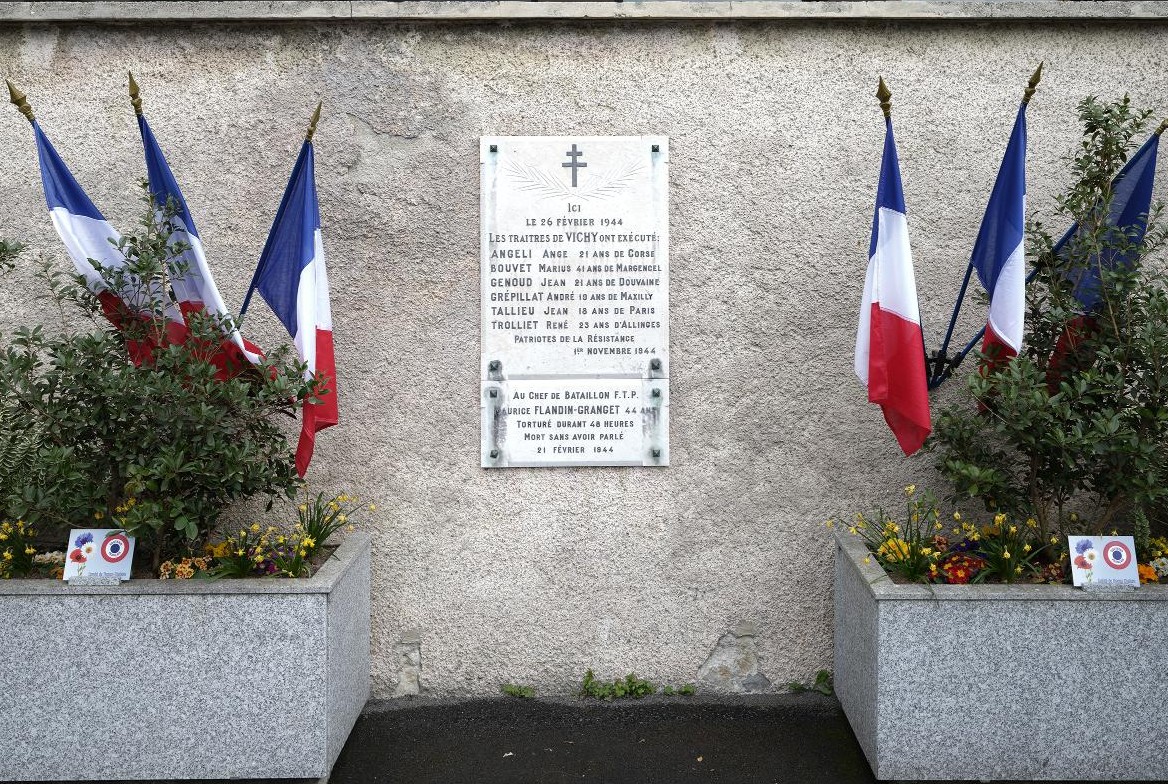 Mur des fusillés, école hôtelière Thonon les bains